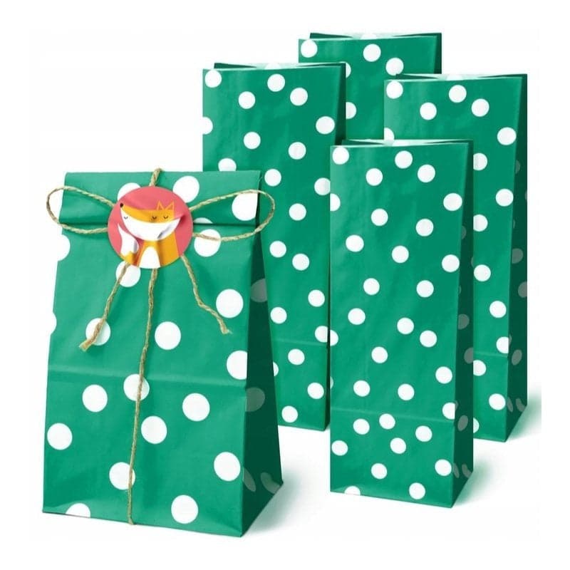 Torebki papierowe klockowe 10x7x26 cm różne kolory i ilości zestawów
