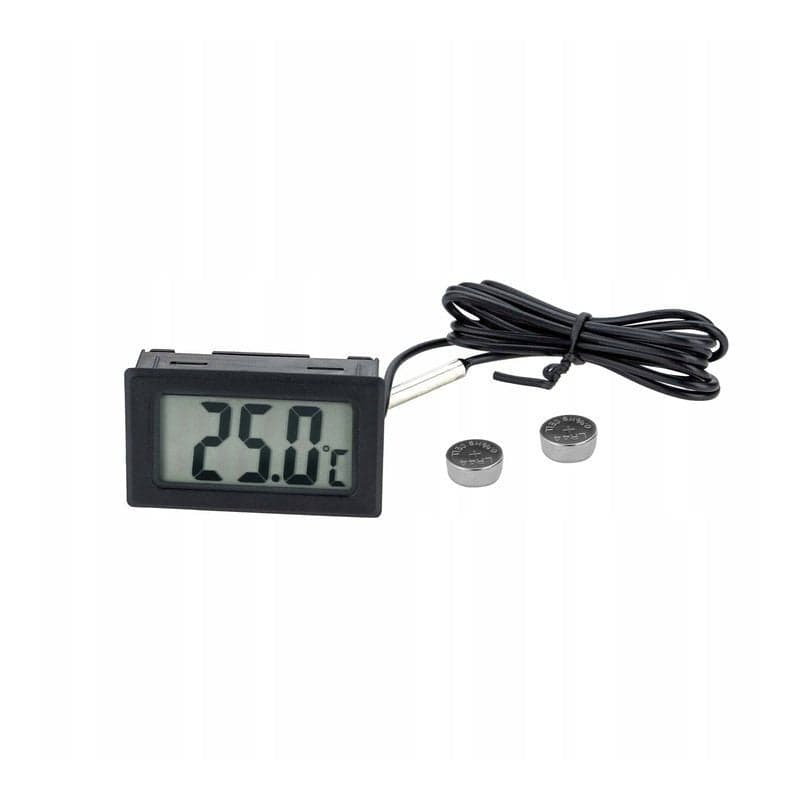 Termometr cyfrowy LCD z sondą - zakres -50°C do +110°C - uniwersalna tablica pomiarowa