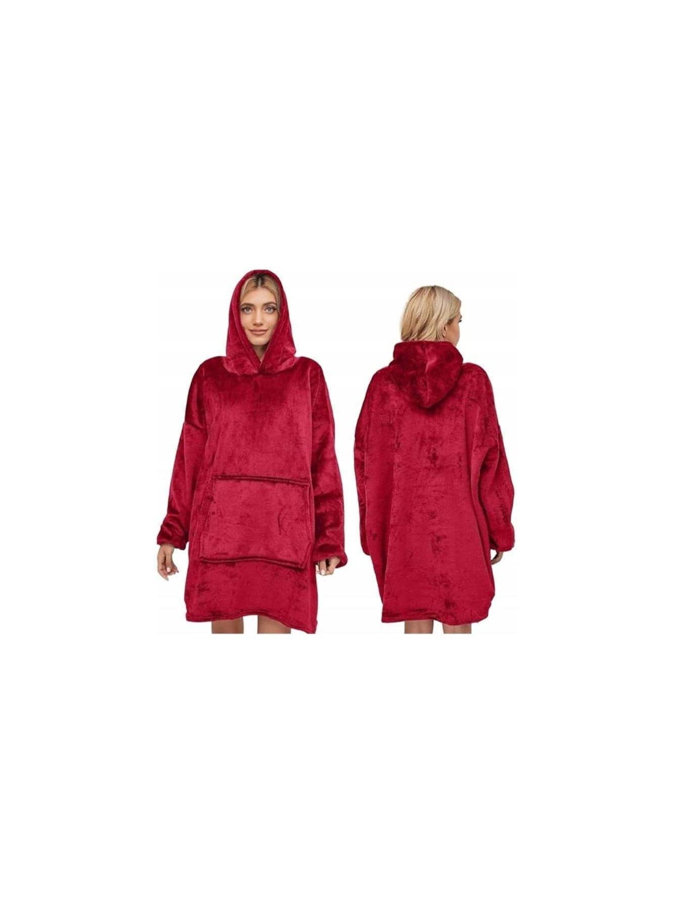 Kocobluzka oversize – bluza koc z kapturem | szlafrok unisex