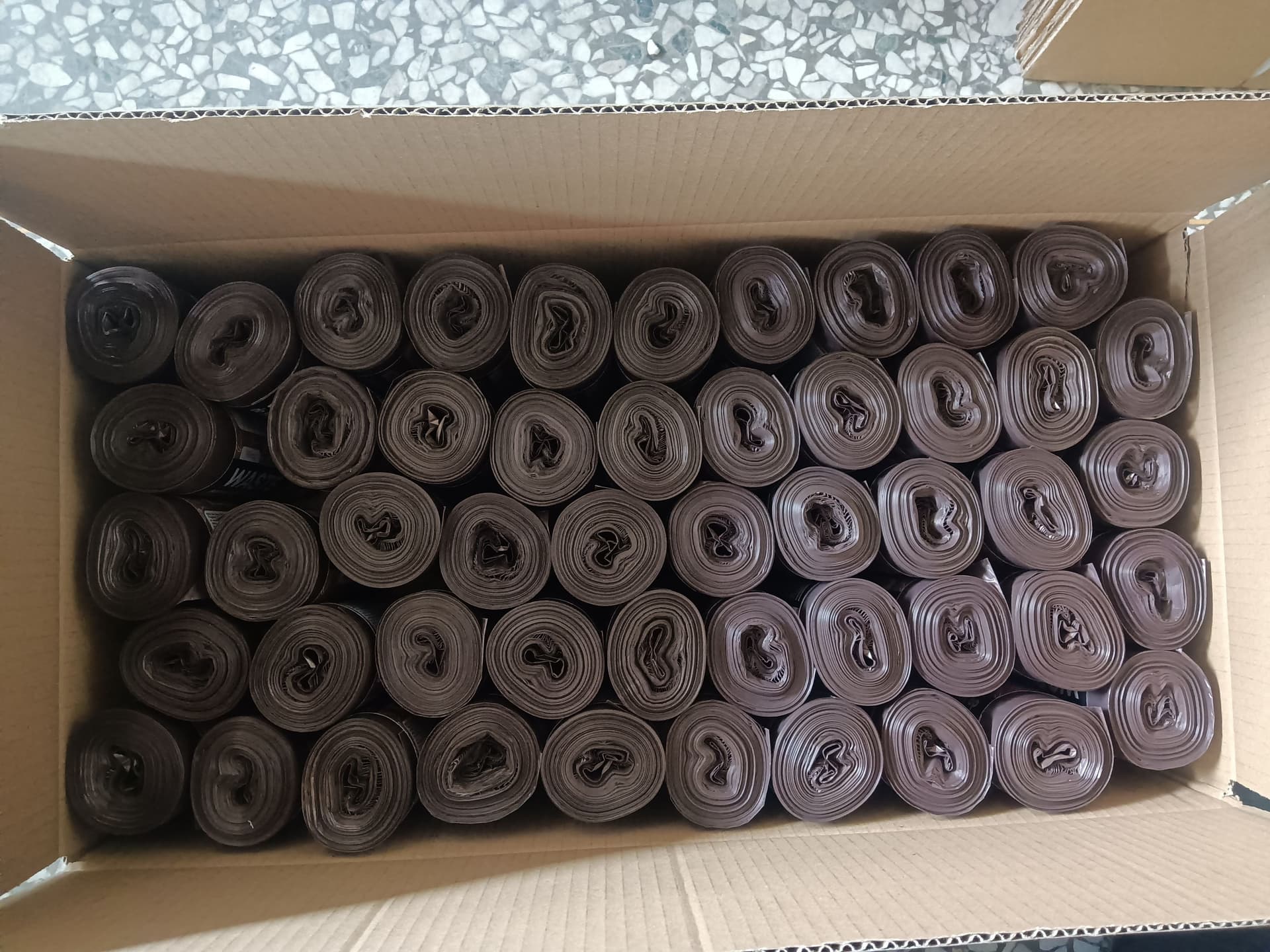 Worki na śmieci 120L brązowe ALLBAG