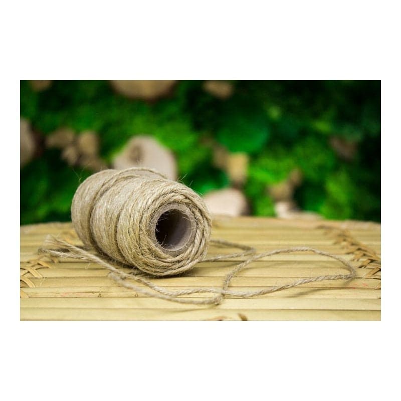 SZNUREK JUTOWY - NATURALNY - OZDOBNY - 2mm 50m 100g