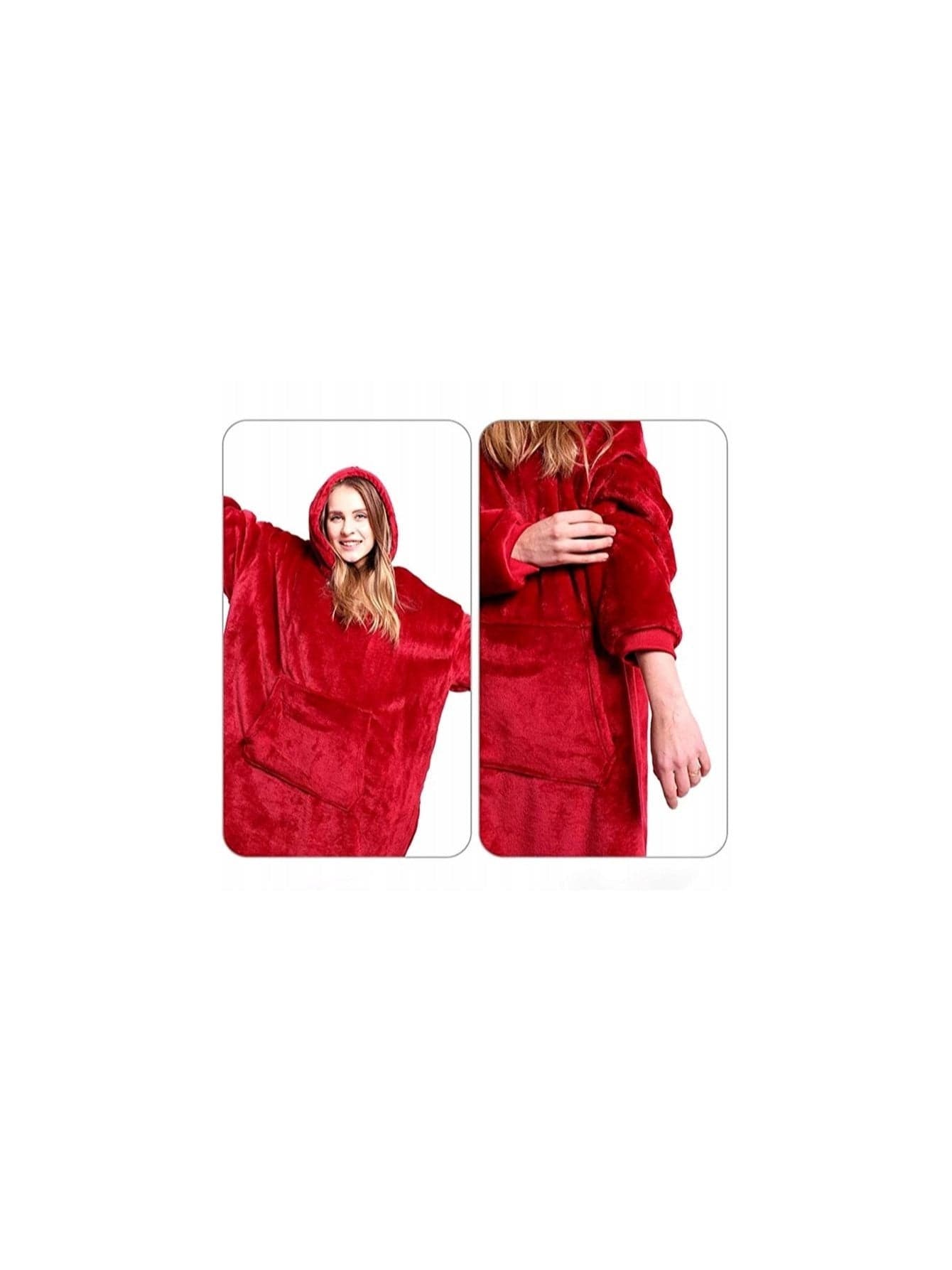 Kocobluzka oversize – bluza koc z kapturem | szlafrok unisex