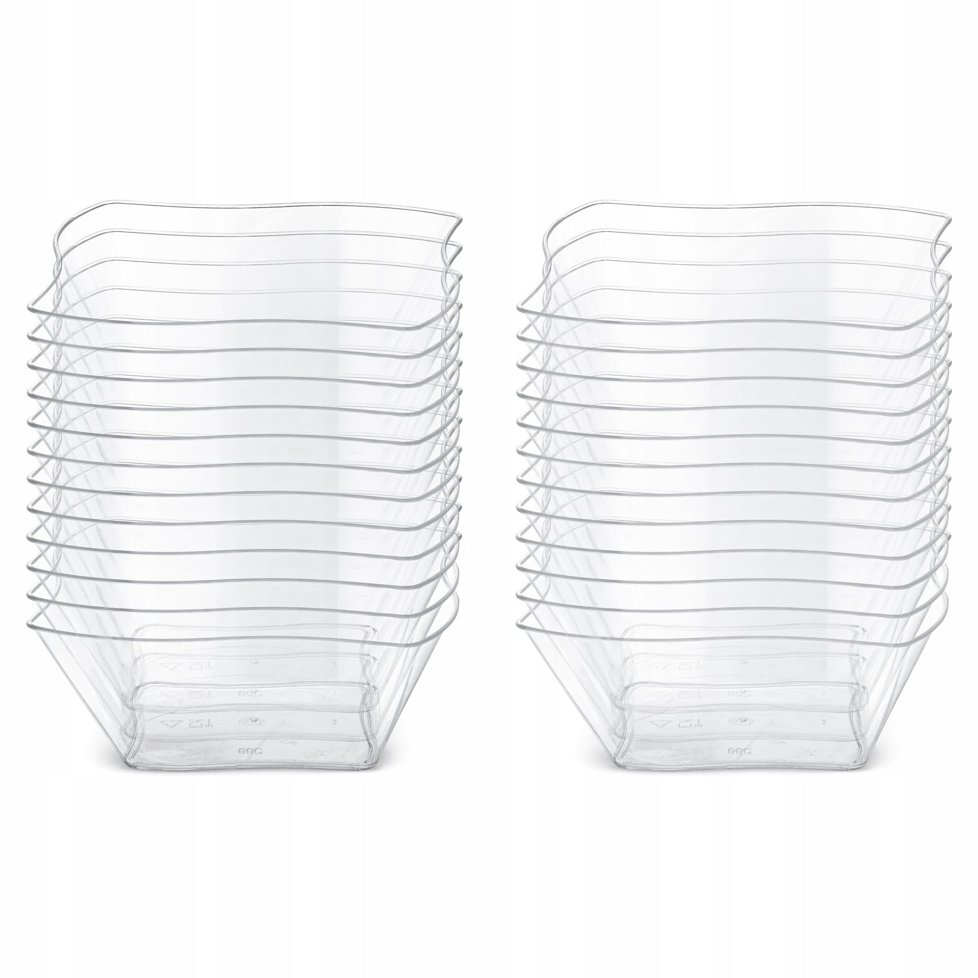 Pucharki wielorazowe WAVE 150ml do deserów 24 szt.