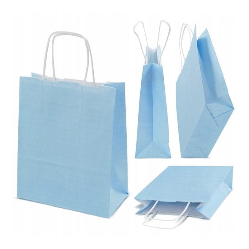 Papierowe torebki A5 18×8×22,5 cm - zestaw 25 lub 50 szt - kolory pastelowe - różne kolory