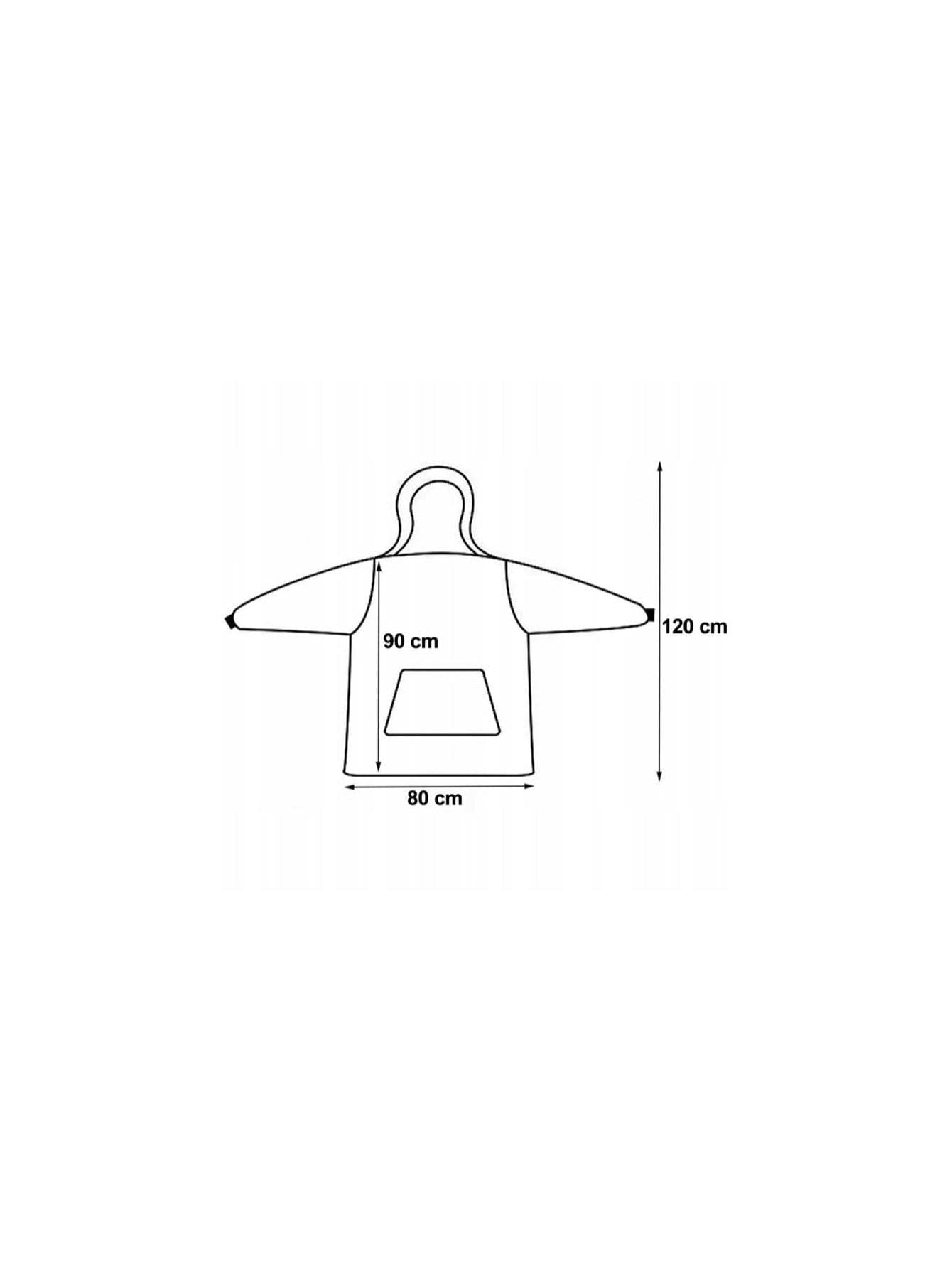 Kocobluzka oversize – bluza koc z kapturem | szlafrok unisex