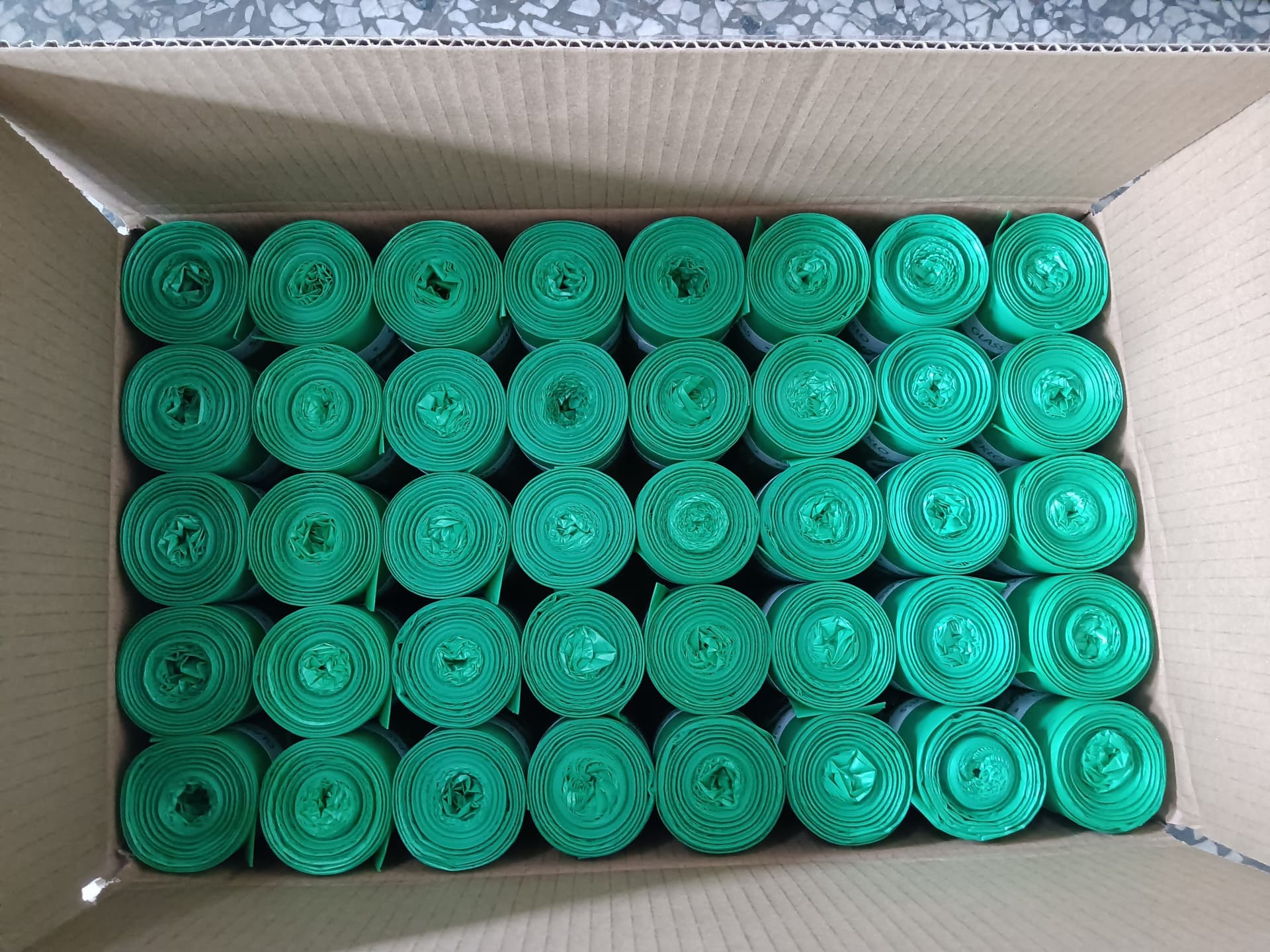 Worki na śmieci 120L zielone ALLBAG