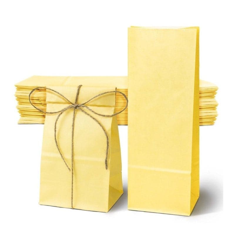 Torebki papierowe 10x7x28 cm pastelowe różne kolory i ilości