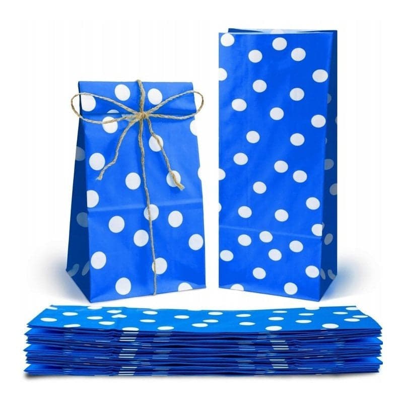 Torebki papierowe klockowe 10x7x26 cm różne kolory i ilości zestawów