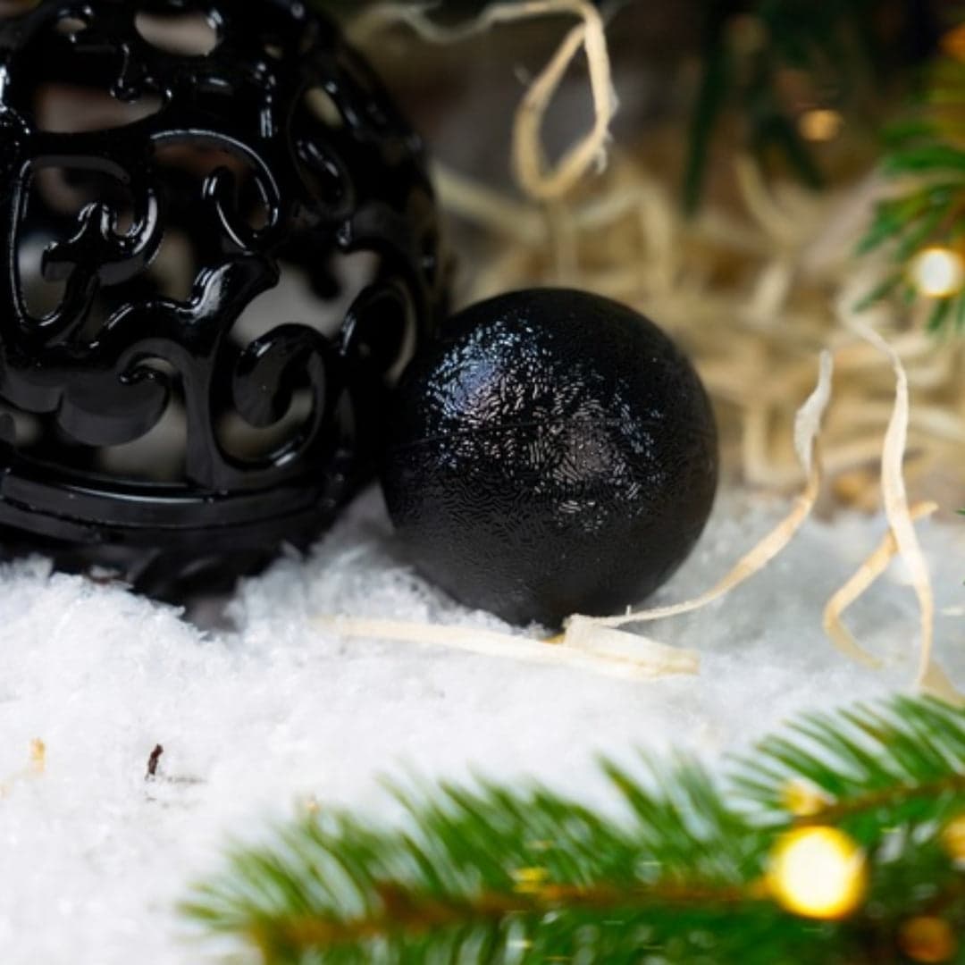 Czarne bombki choinkowe nietłukące  zestaw 100szt
