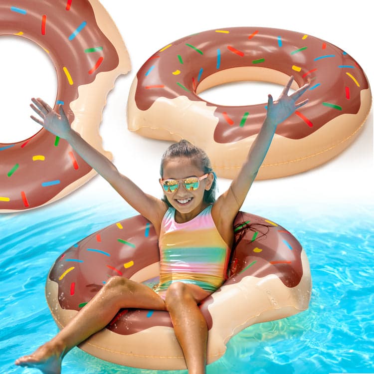 DONUT brązowy koło do pływania