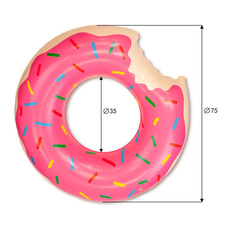 DONUT różowy koło do pływania