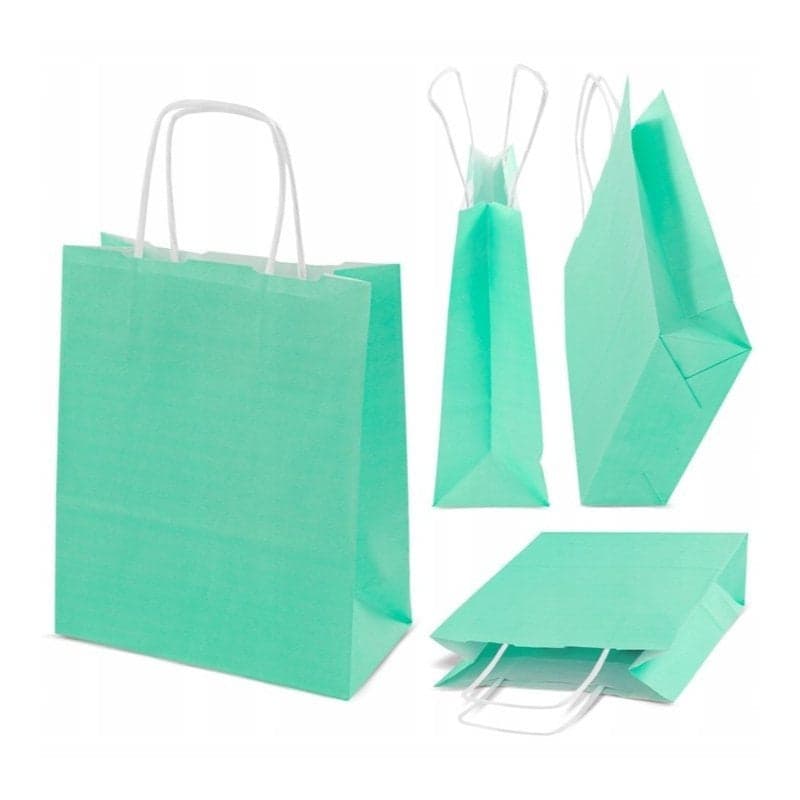 Papierowe torebki A5 18×8×22,5 cm - zestaw 25 lub 50 szt - kolory pastelowe - różne kolory