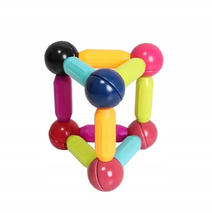 ZESTAW 120 szt. KLOCKI MAGNETYCZNE Konstrukcyjne Kreatywne MAGNETIC BLOCKS