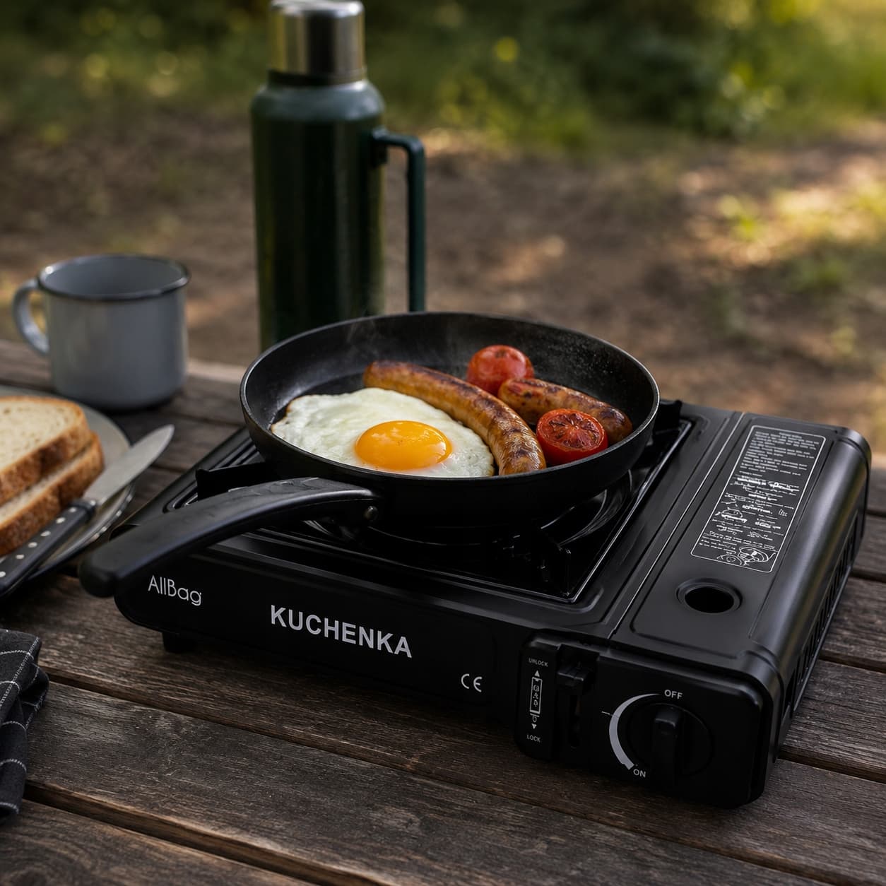 Kuchenka turystyczna gazowa przenośna na biwak i camping