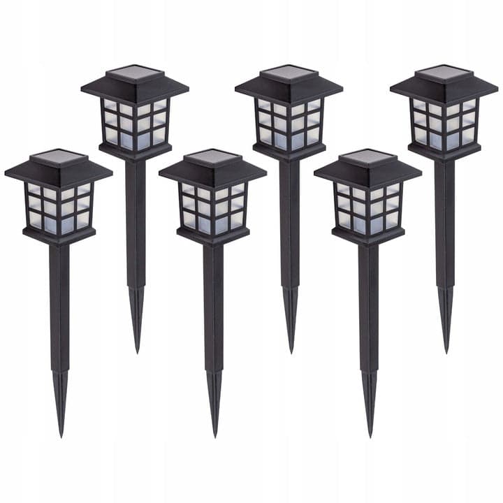 LAMPA SOLARNA LED OGRODOWA Domek 6 szt