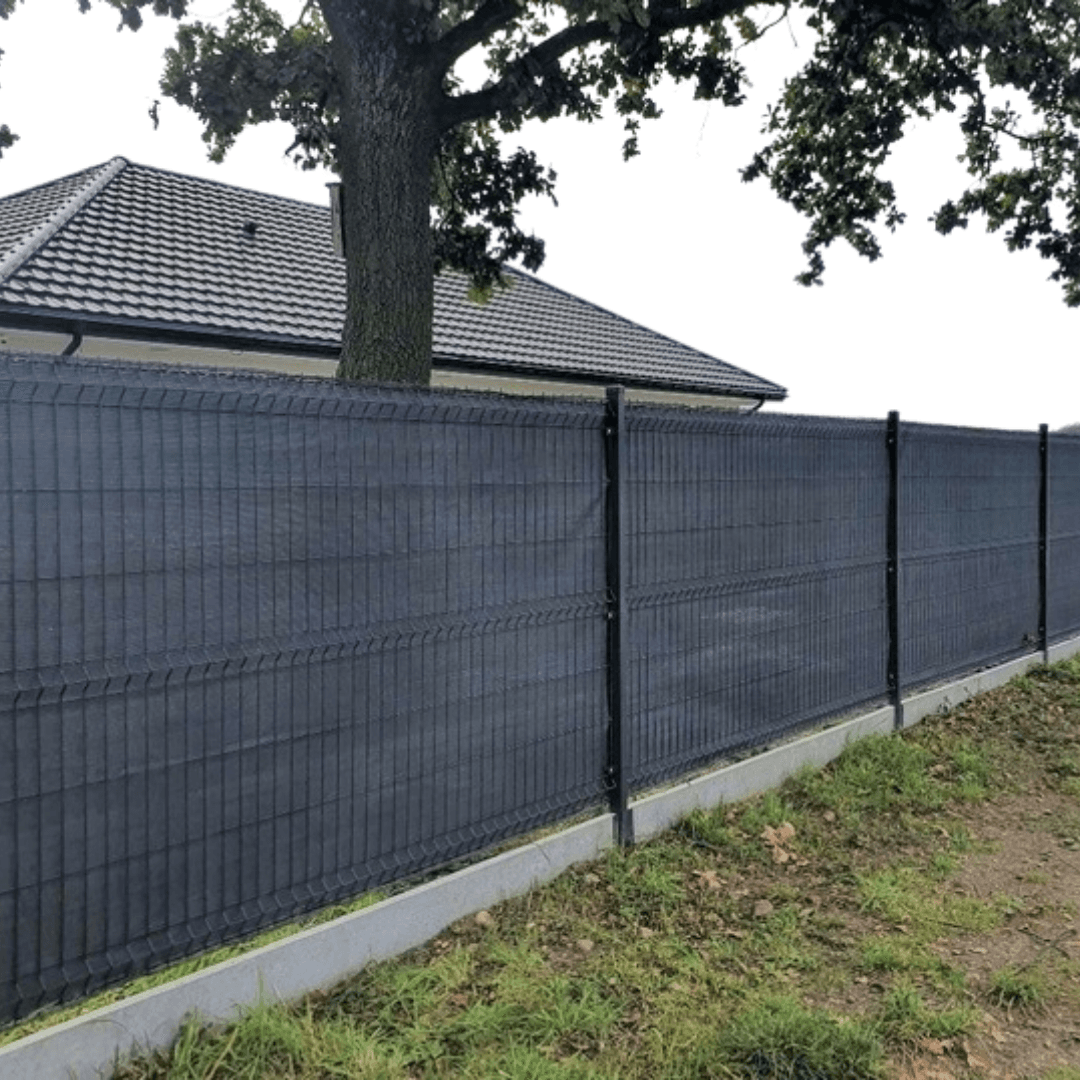 Siatka cieniująca osłonowa maskująca na ogrodzenie ANTRACYT 1.5m x 25m