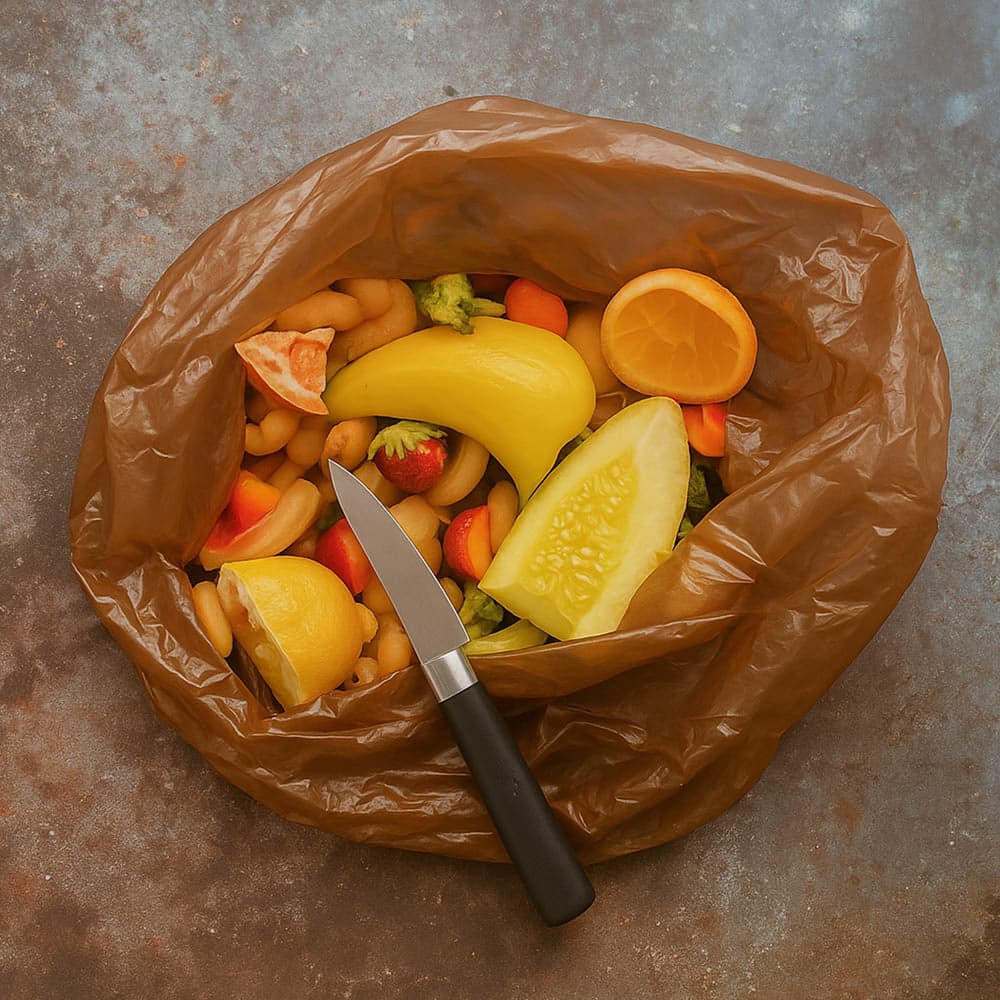 Worki na śmieci 35L brązowe ALLBAG