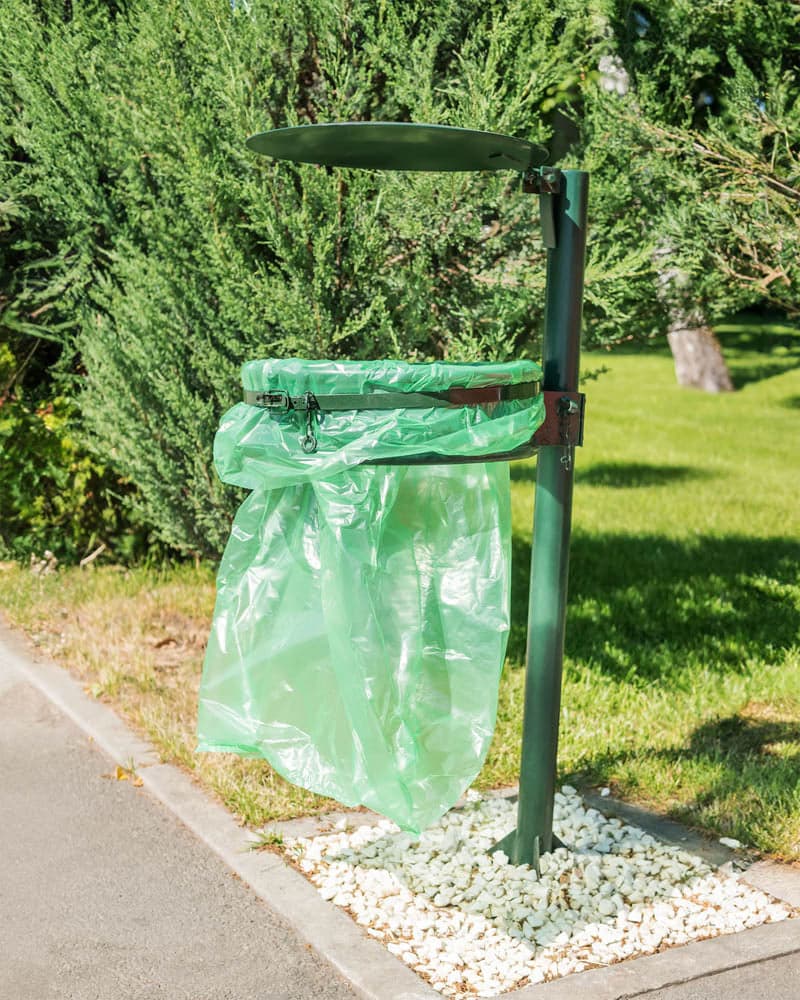 Worki na śmieci 120L zielone ALLBAG