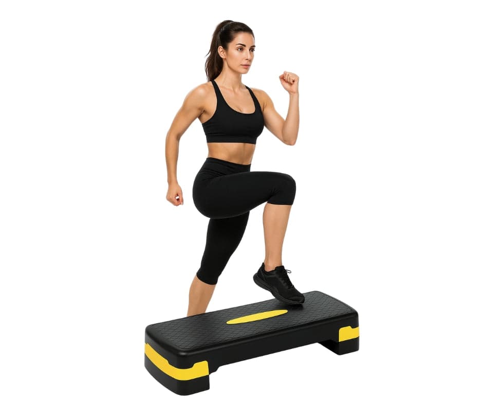 Step do ćwiczeń fitness 3-stopniowy - WYTRZYMAŁY SCHODEK DO AEROBIKU I TRENINGU DOMOWEGO
