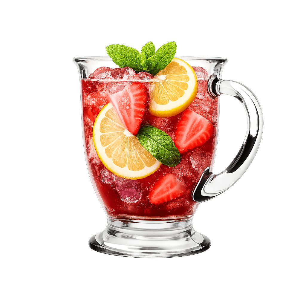 Szklanka z uchem 440 ml – SZKLANY KUBEK DO KAWY I HERBATY, ELEGANCKI NA PREZENT