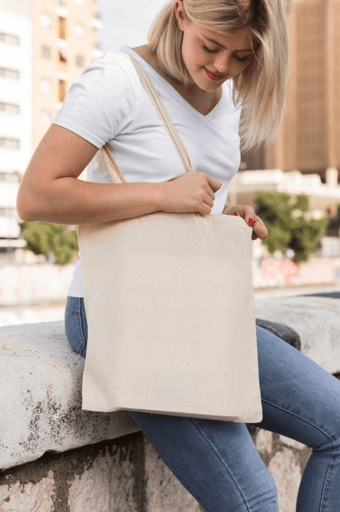 Torba bawełniana na zakupy 380 x 420 mm ECRU