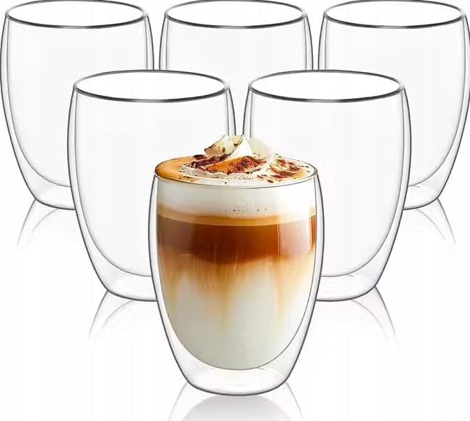 Szklanki termiczne z podwójnym dnem 300ml