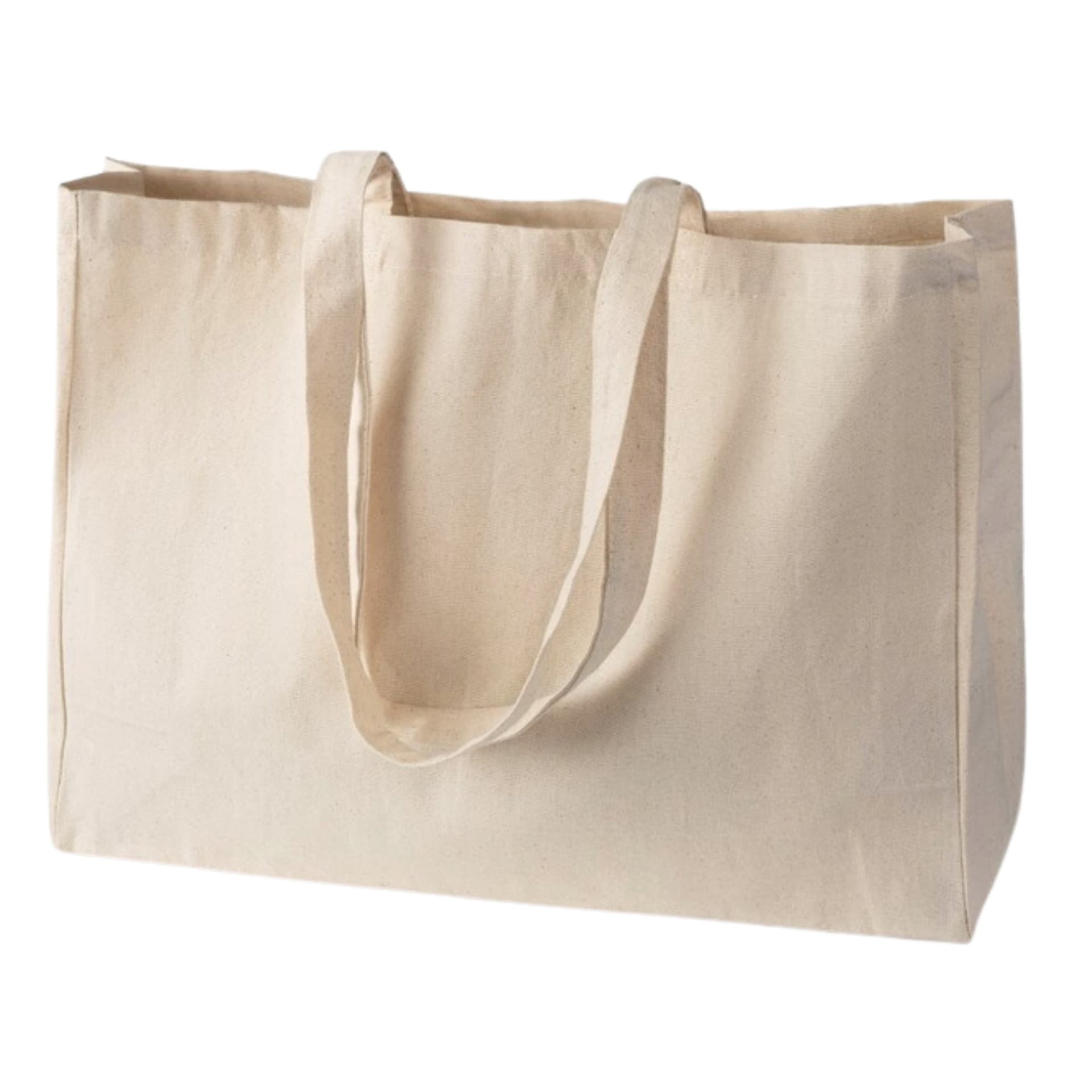 Torba bawełniana BARDZO POJEMNA z dnem 45cm x 12cm x12cm x35cm ECRU 220g ECO