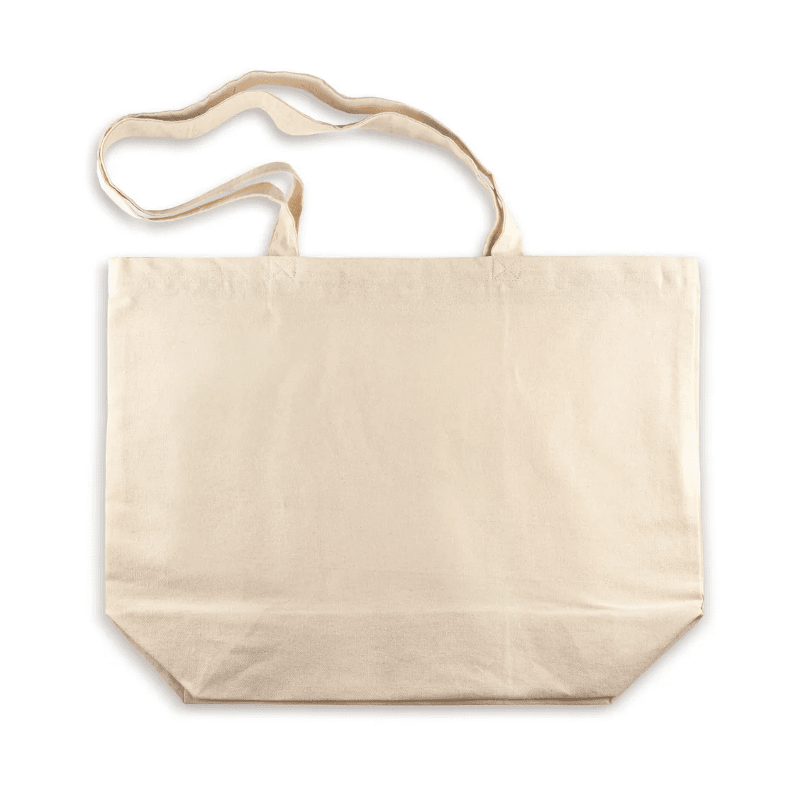 Torba bawełniana z ZAMKIEM 51cmx15cmx38cm ECRU  bardzo długi uchwyt  ECO