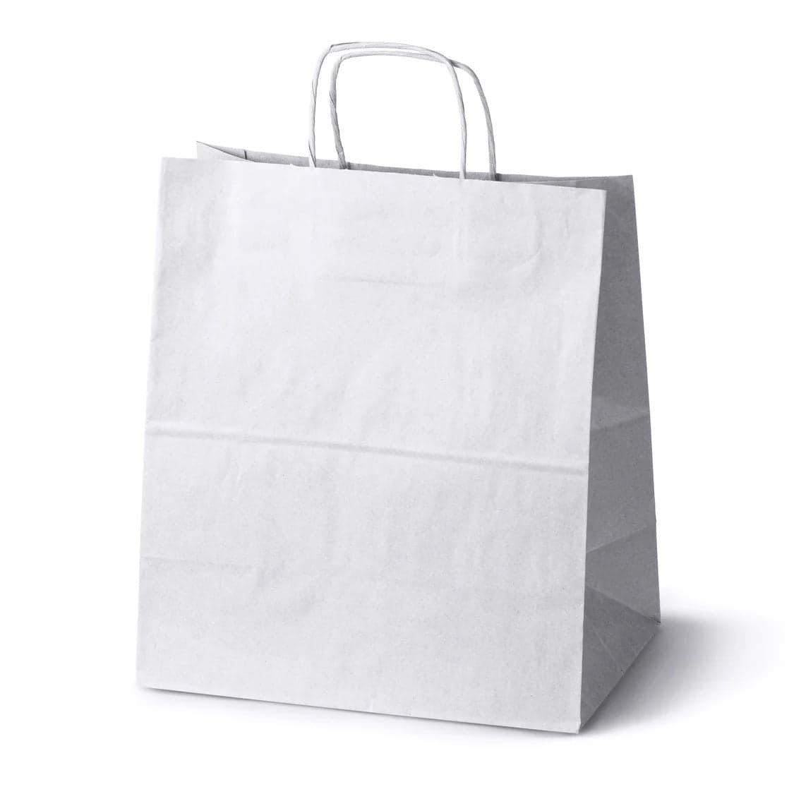 Torba papierowa 305x170x340mm z uchwytem skręcanym BIAŁA