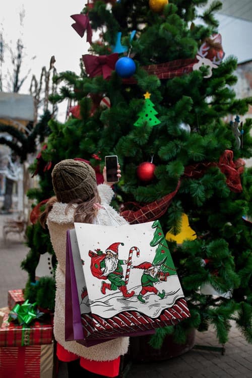 Świąteczna torba papierowa - seria "Christmas"