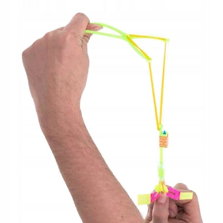 Wiatraczek-helikopter proca świecąca w nocy LED