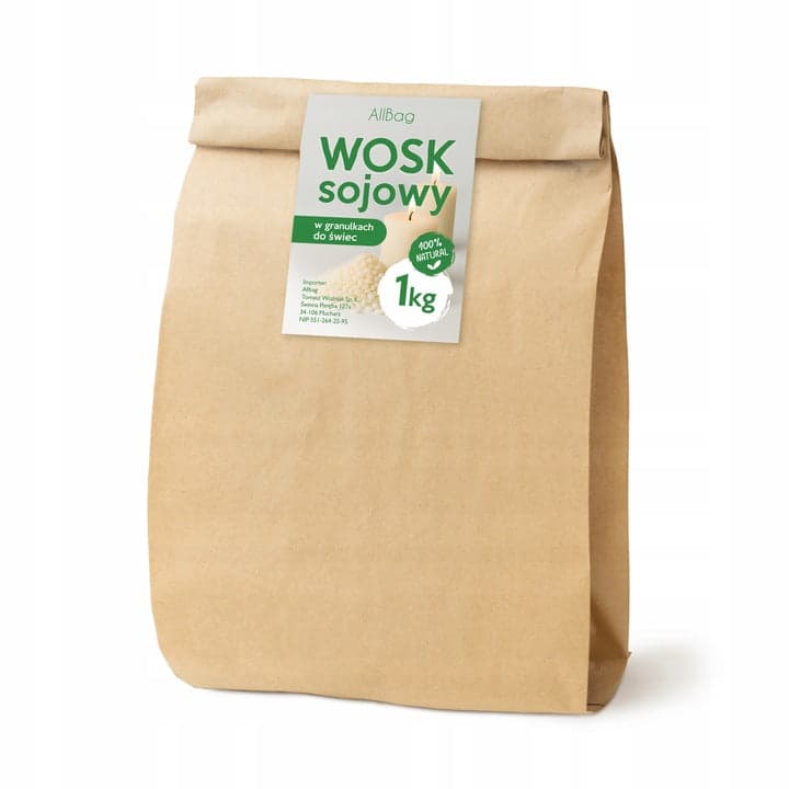 Wosk sojowy granulki z woskiem pszczelim 1kg