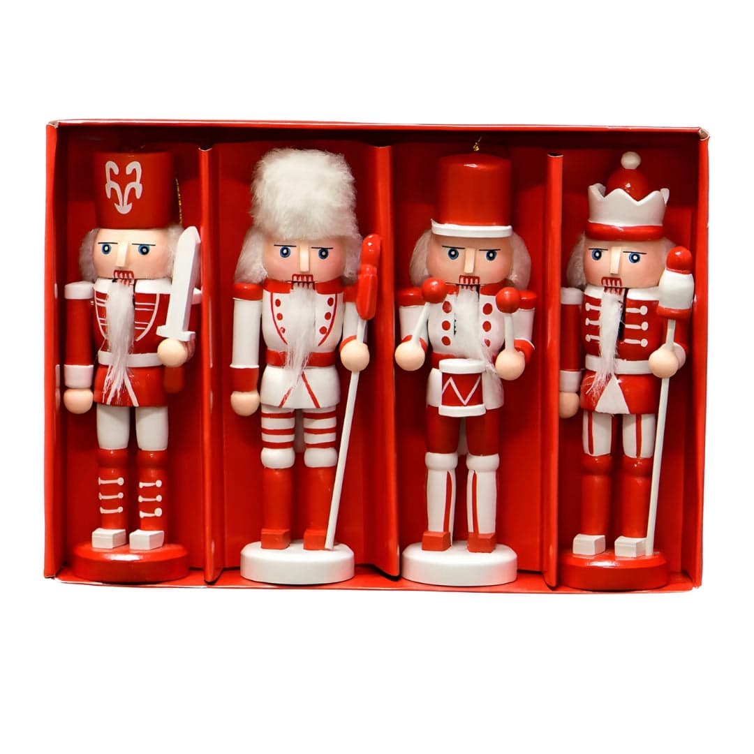 Figurki do zawieszenia - Dziadek do orzechów - ZAWIESZKI NA CHOINKĘ 4szt