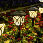 Solarne lampy ogrodowe LED wbijane, zestaw 6 szt.