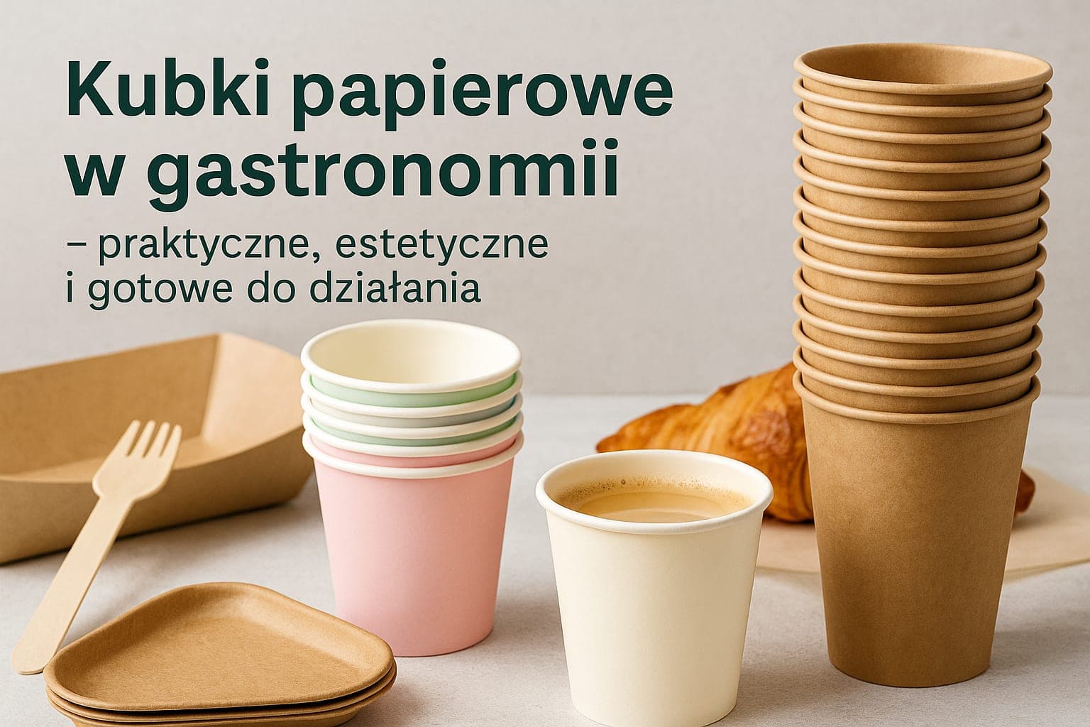 Kubki papierowe w gastronomii - praktyczne, niezawodne, estetyczne i g