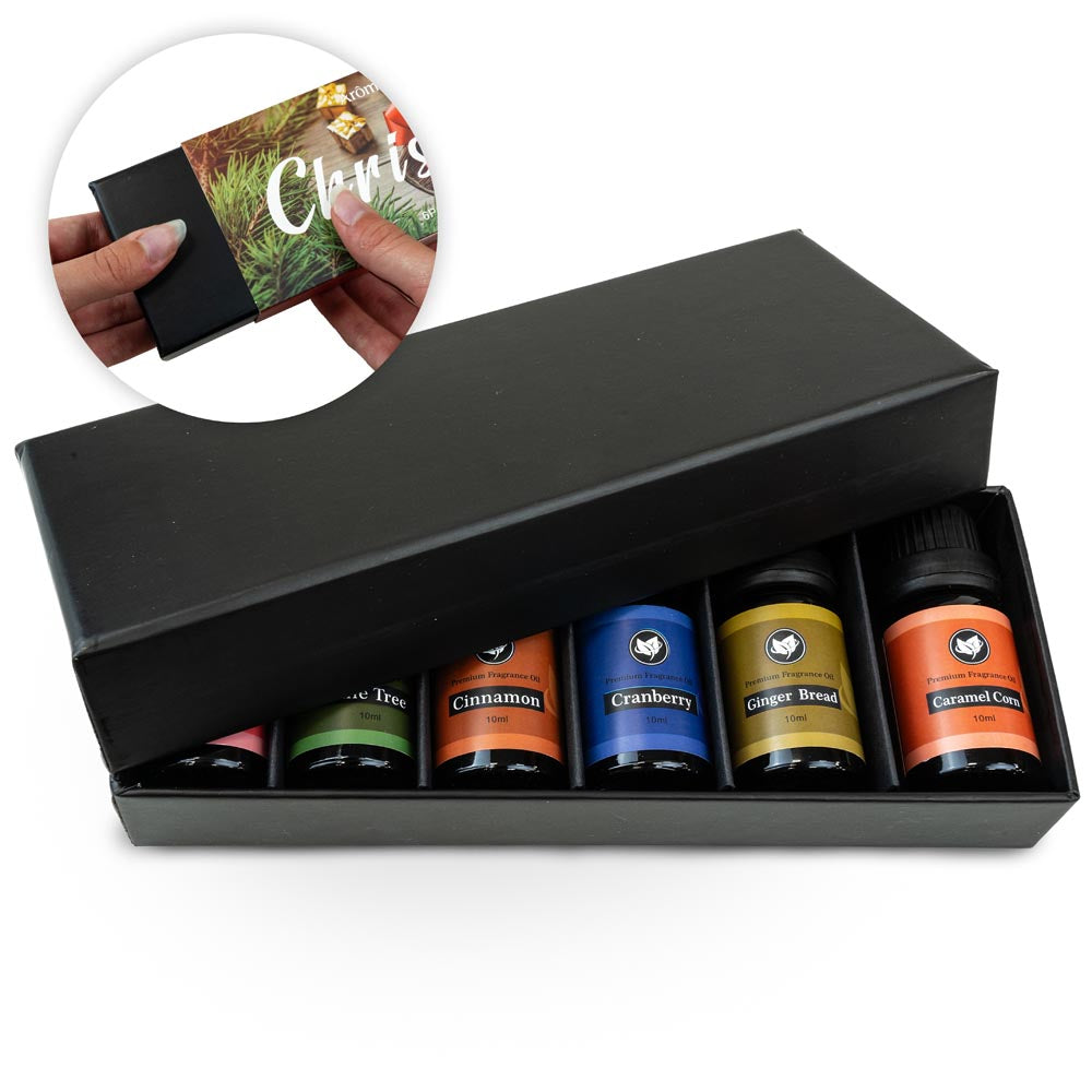 Zestaw do aromaterapii, olejki eteryczne do świec świątecznych