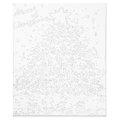 Malowanie po numerach "Choinka" 40x50 cm + Rama, ŚWIĄTECZNE OBRAZY