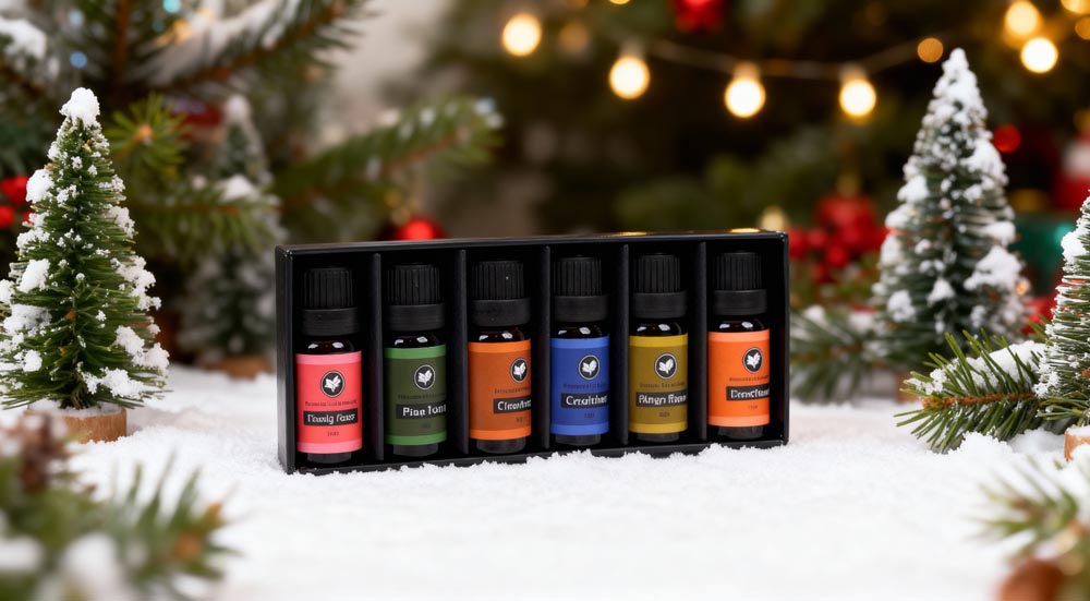 Zestaw do aromaterapii, olejki eteryczne do świec świątecznych