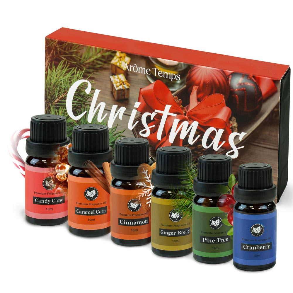 Zestaw do aromaterapii, olejki eteryczne do świec świątecznych
