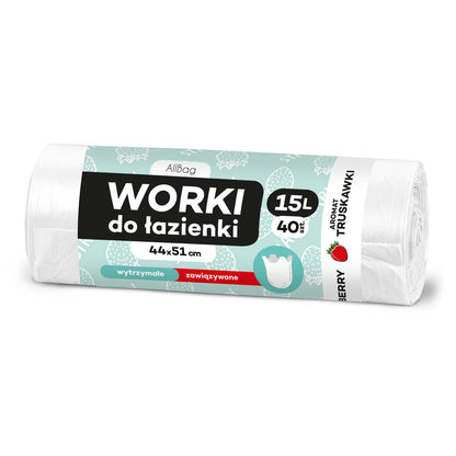 Zapachowe worki na śmieci 15L białe ALLBAG