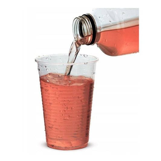 Transparent plastic cups 200 ml - set of 100 - for drinks and snacks