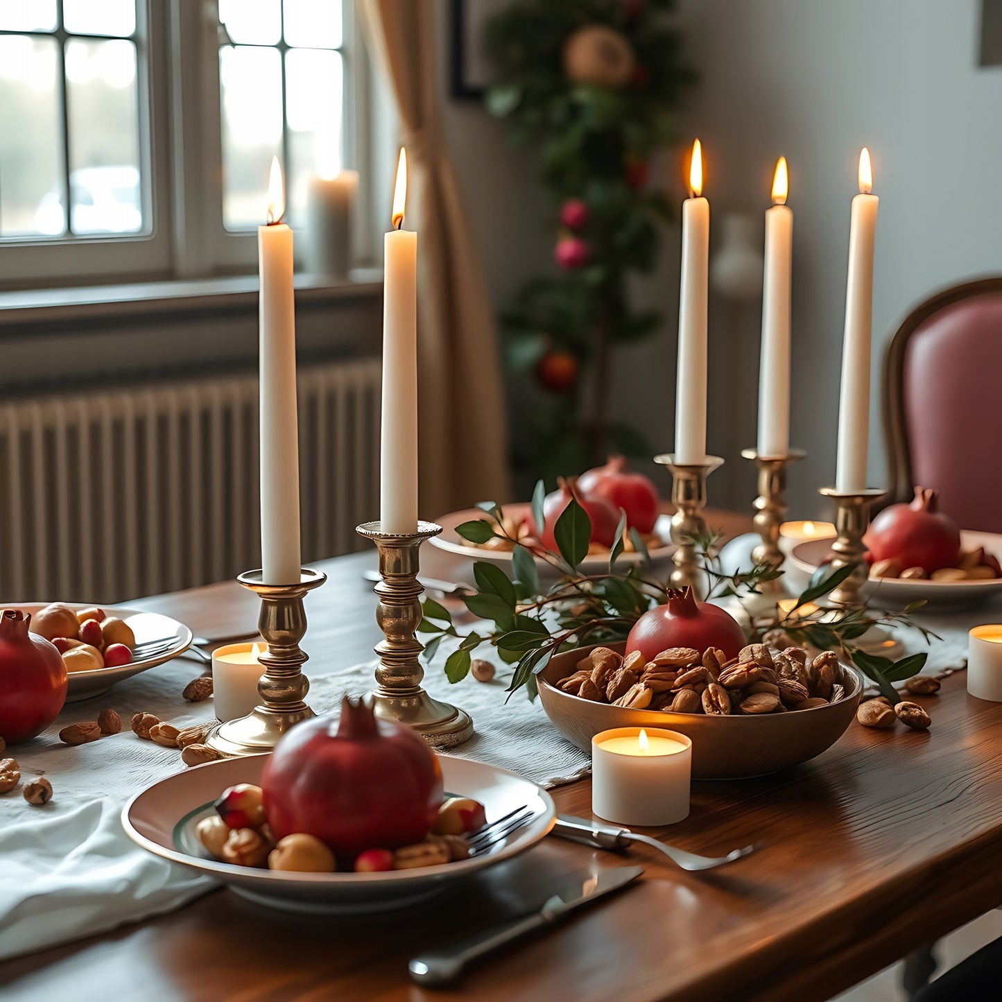 Tradycyjna Świeca Stołowa Biała 30 szt.