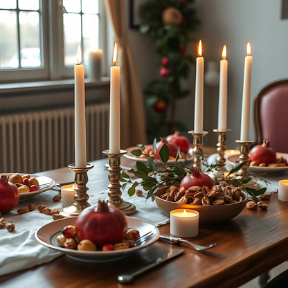 Tradycyjna Świeca Stołowa Biała 30 szt.