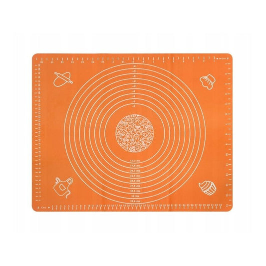 Large silicone mat 50×40 cm for baking and kneading dough - random color