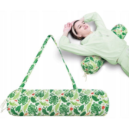Wałek do Jogi z Łuską Gryki - 70 cm x 15 cm | Pokrowiec z Uchwytem | Wielokolorowy |