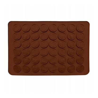 Silicone mat for macarons and cookies - baking tin for 48 pieces