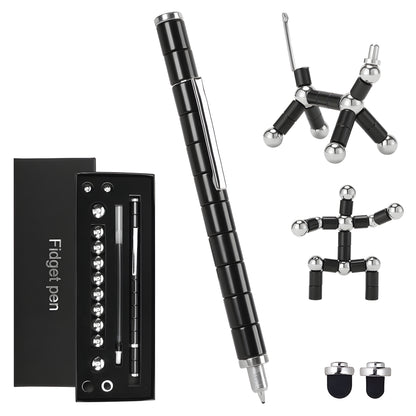 Magnetyczny długopis wielofunkcyjny metalowy – gadżet DIY, zabawka antystresowa na prezent