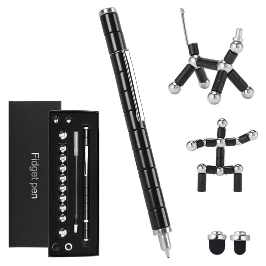 Magnetyczny długopis wielofunkcyjny metalowy – gadżet DIY, zabawka antystresowa na prezent