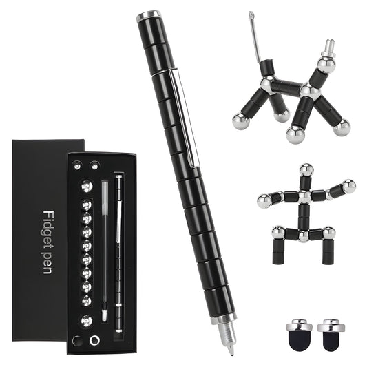 Magnetyczny długopis wielofunkcyjny metalowy – gadżet DIY, zabawka antystresowa na prezent