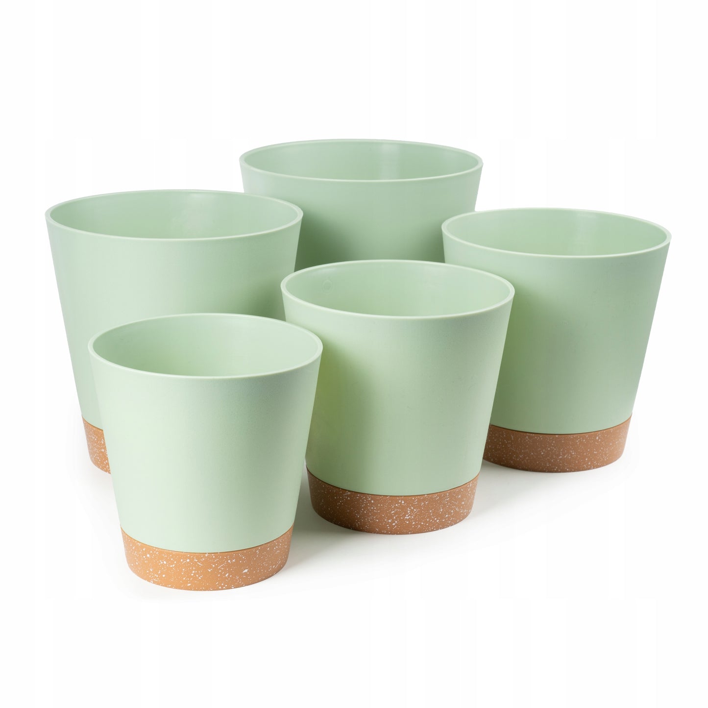 Zestaw doniczek samonawadniających - automatyczne dozowanie wody - DONICZKI SAMOPODLEWAJĄCE